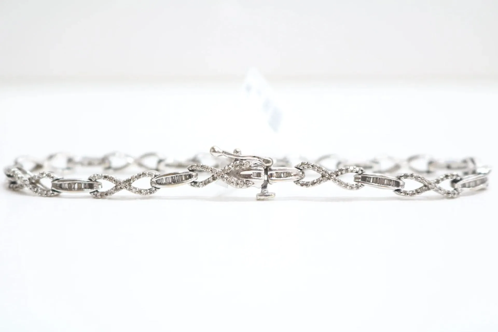 10K White Gold Diamond Tennis Bracelet (Length 8 Inches) 2.72 CTW (Local pick-up only) Clearance Sale!!!