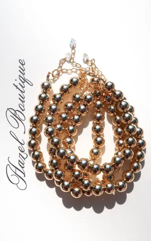 14k Gold Filled 8mm Beaded Bracelet