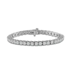 14K White Gold 3ctw Lab Grown Diamond Tennis Bracelet (7")