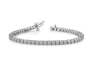 14k White Gold 5.00ctw Diamond Tennis Bracelet (I6826)