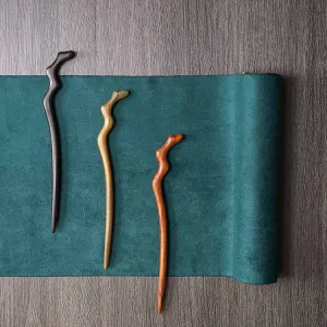 18cm Sandalwood Chinese Hairpin Zan (Shape 11)