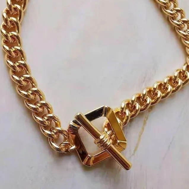 18K Gold-Filled Toggle Clasp Cuban Bracelet