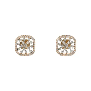 18K Multi-Tone Gold 1.51ct Diamond Pendant Set