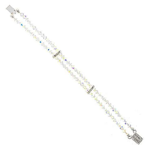 2-Row Beaded Iridescent Bracelet