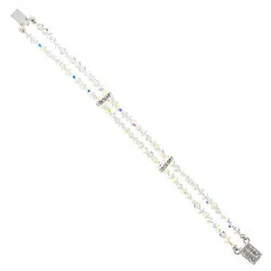 2-Row Beaded Iridescent Bracelet