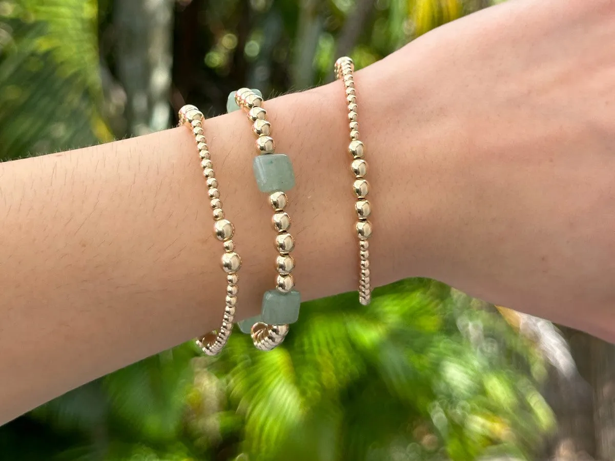 3 5mm Bead Aventurine Bracelet Set