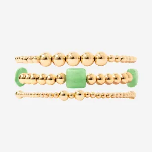 3 5mm Bead Aventurine Bracelet Set