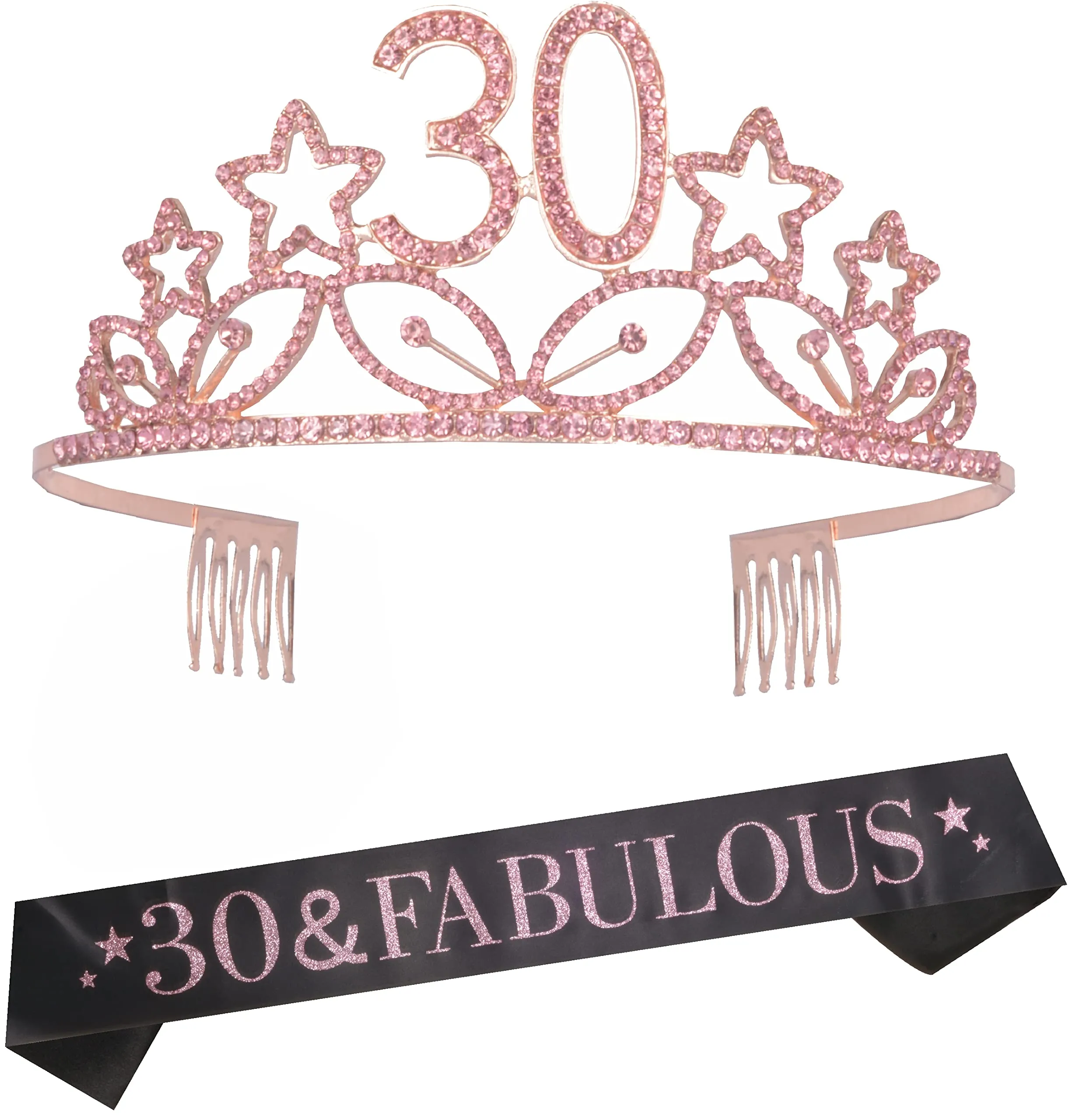 30th Birthday, 30th Birthday Gifts for Women, 30th Birthday Tiara, 30th Birthday Sash