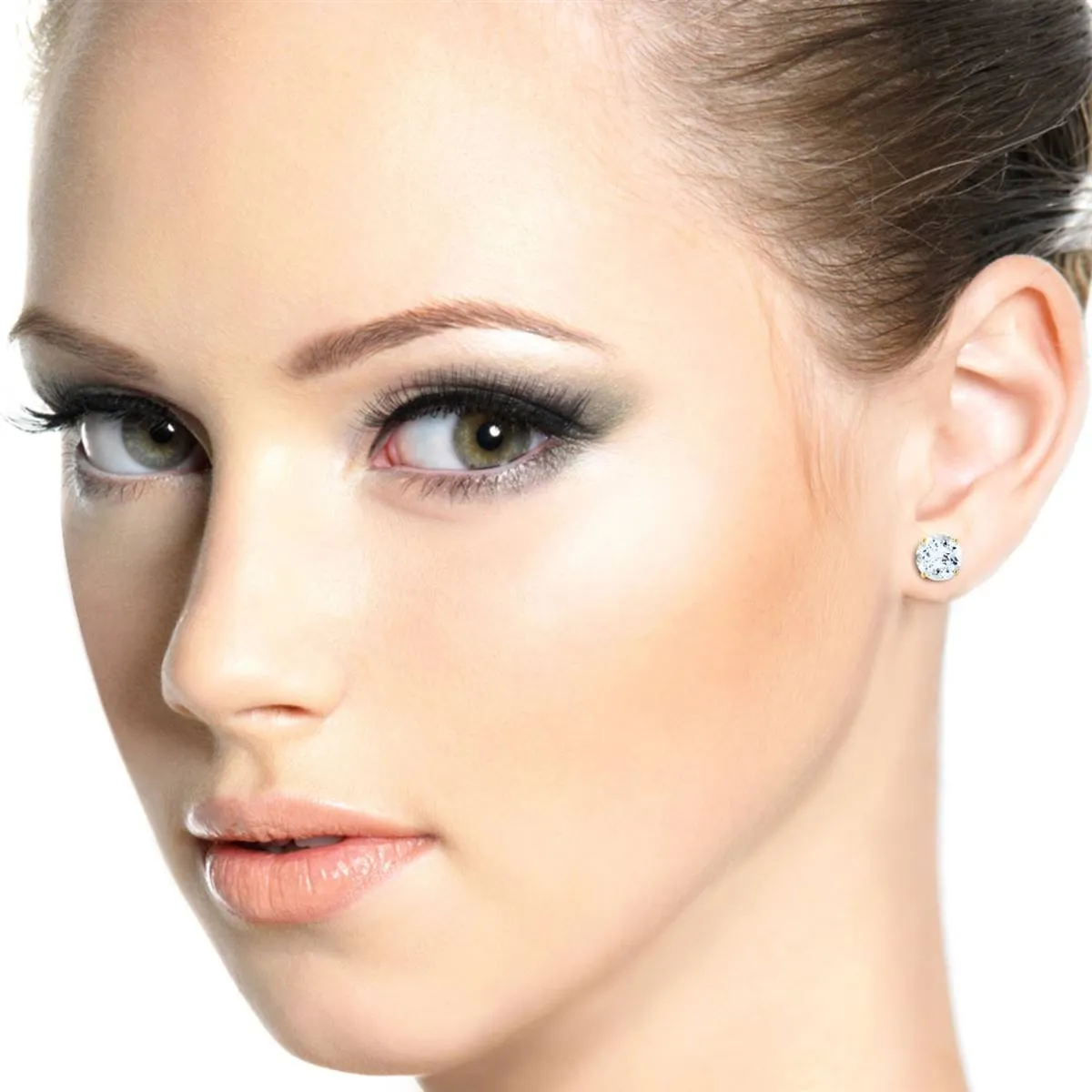 3.1 Carat 14K Solid Yellow Gold Anchors Away Aquamarine Earrings