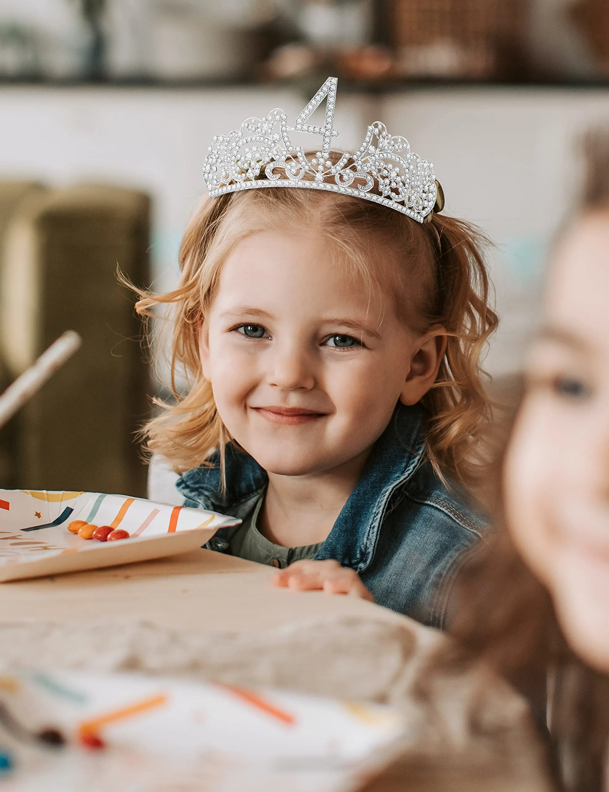 4th Birthday, 4th Birthday Decorations for Girl, 4th Birthday Tiara, 4th Birthday Tiara