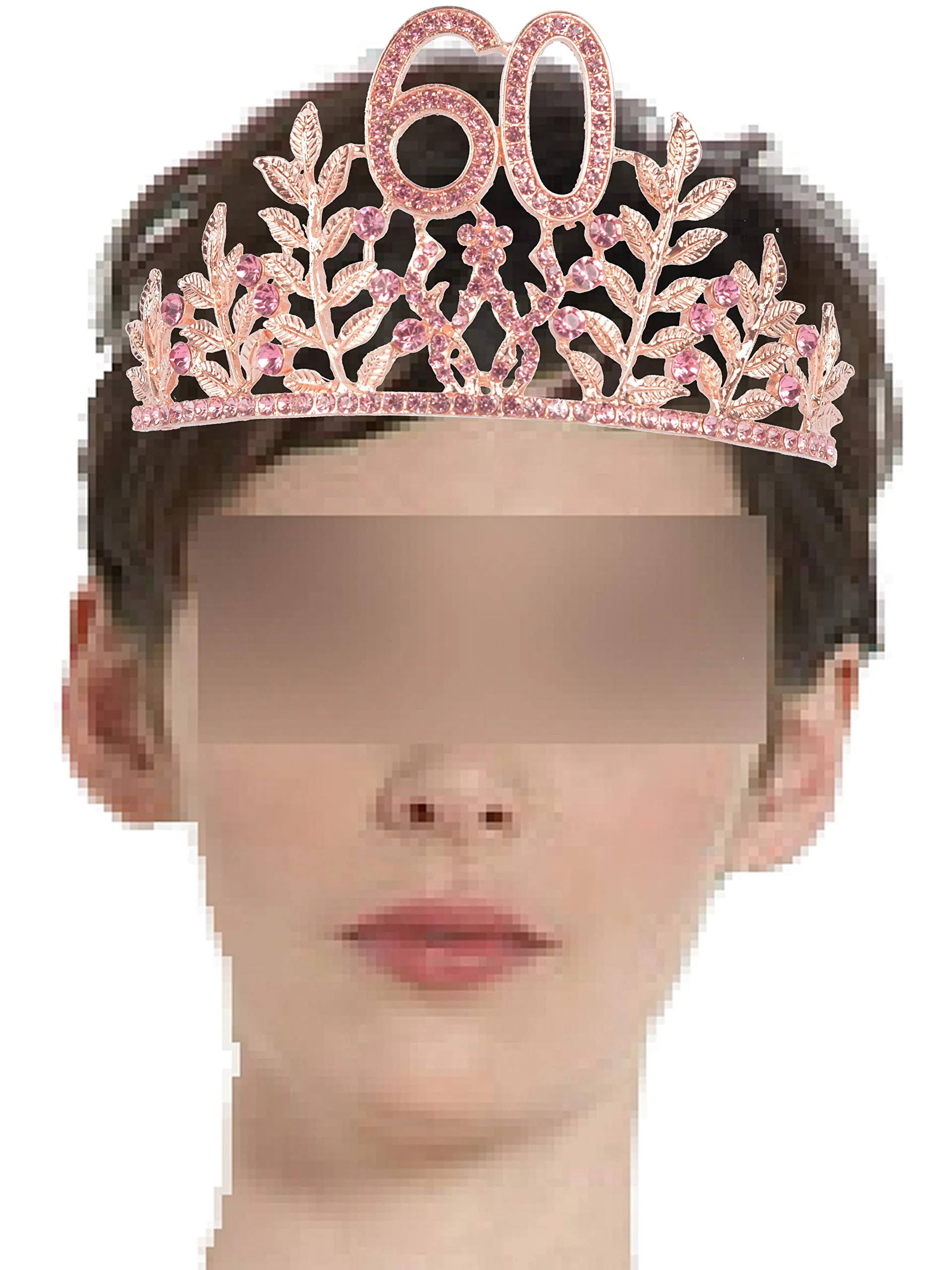 60th Birthday Gifts for Women, 60th Birthday Tiara and Sash, 60 Fabulous Sash and Crystal