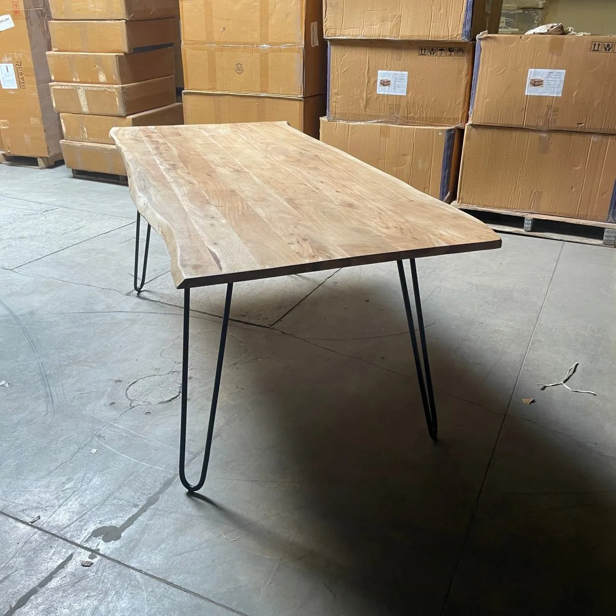 79 inch Embrun Acacia wood Dining Table