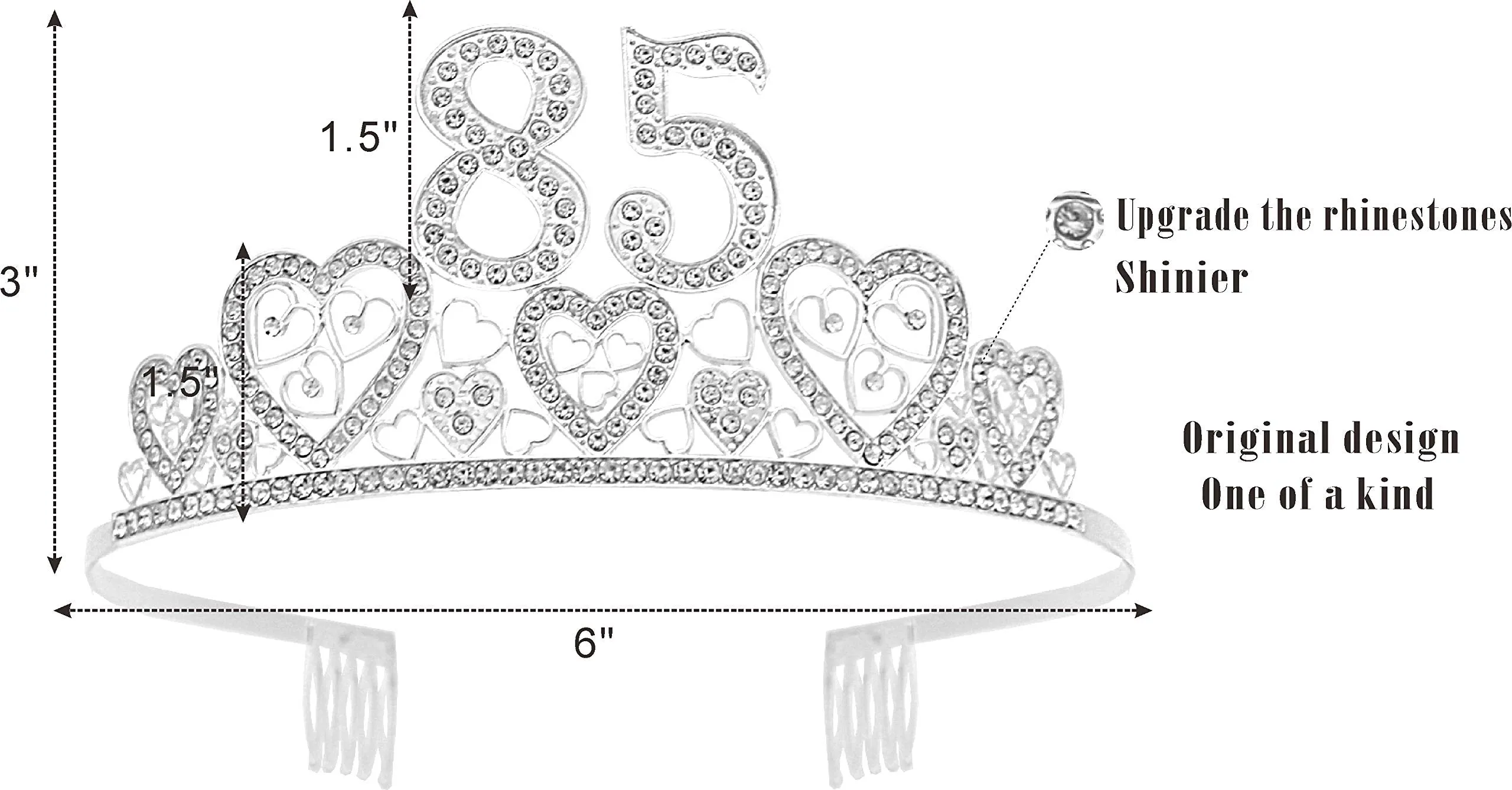 85 Birthday, 85th Birthday Gifts for Women, 85th Birthday Tiaras for Women, 85th Birthday
