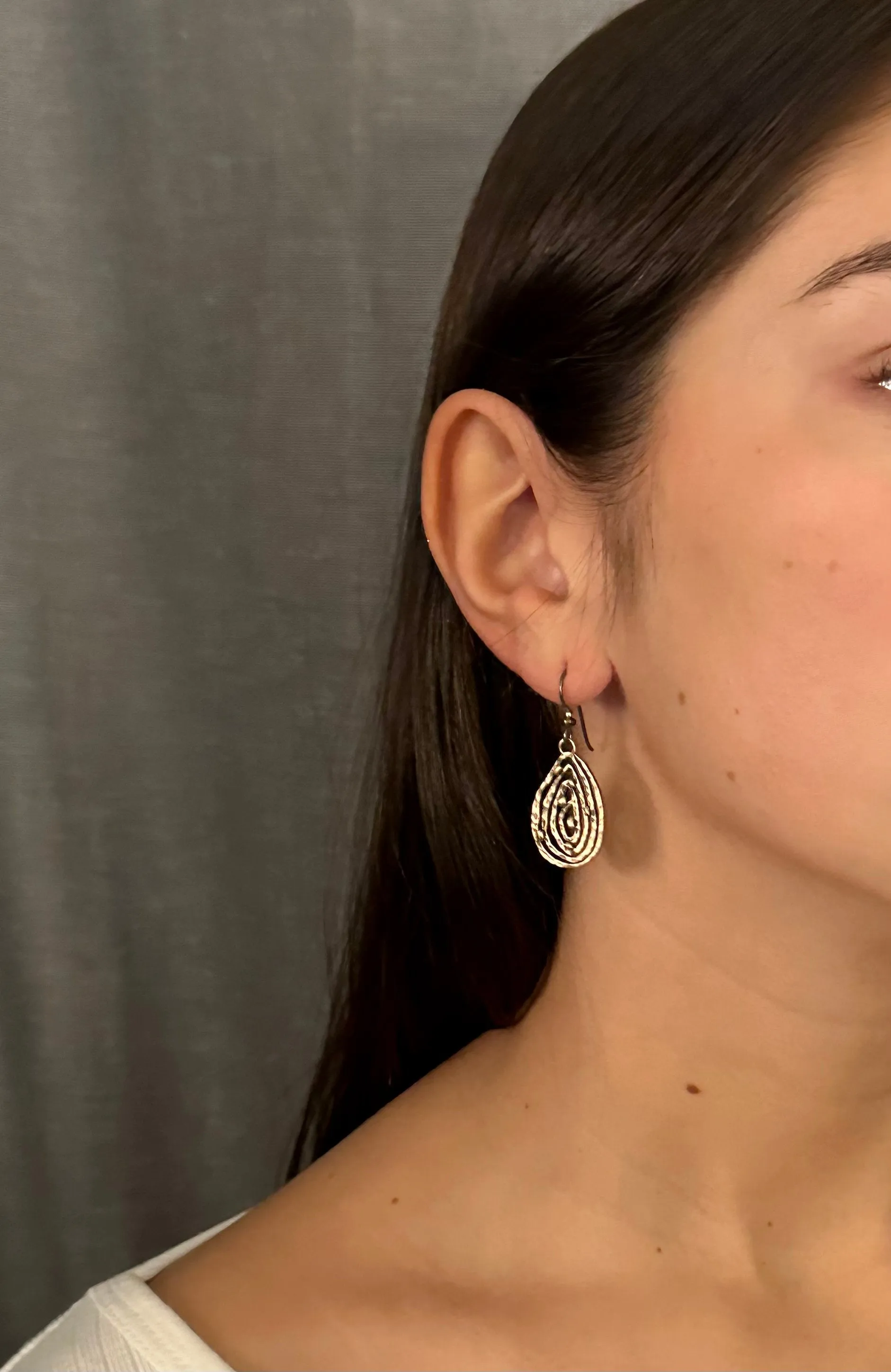 Abstract Bronze Earrings