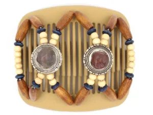 African Butterfly Hair Comb - Gemstone Blonde 10