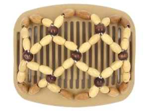 African Butterfly Hair Comb - Ndebele Blonde 54