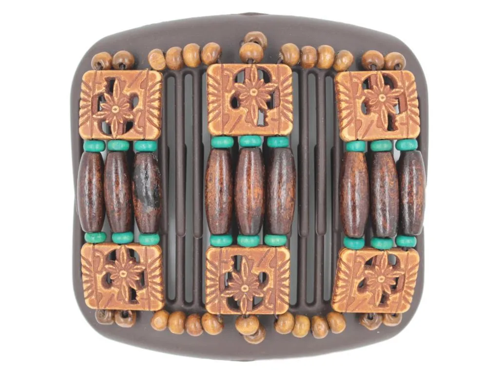African Butterfly Hair Comb - Tripla Brown 41