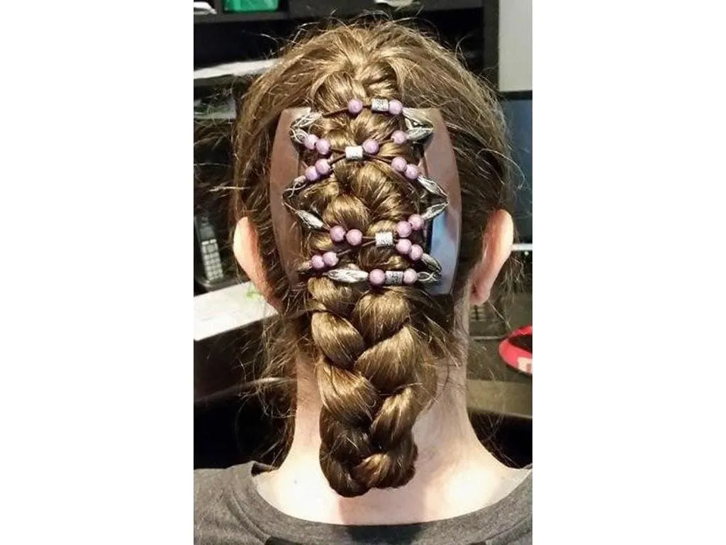 African Butterfly Thick Hair Comb - Ndalena Clear 105