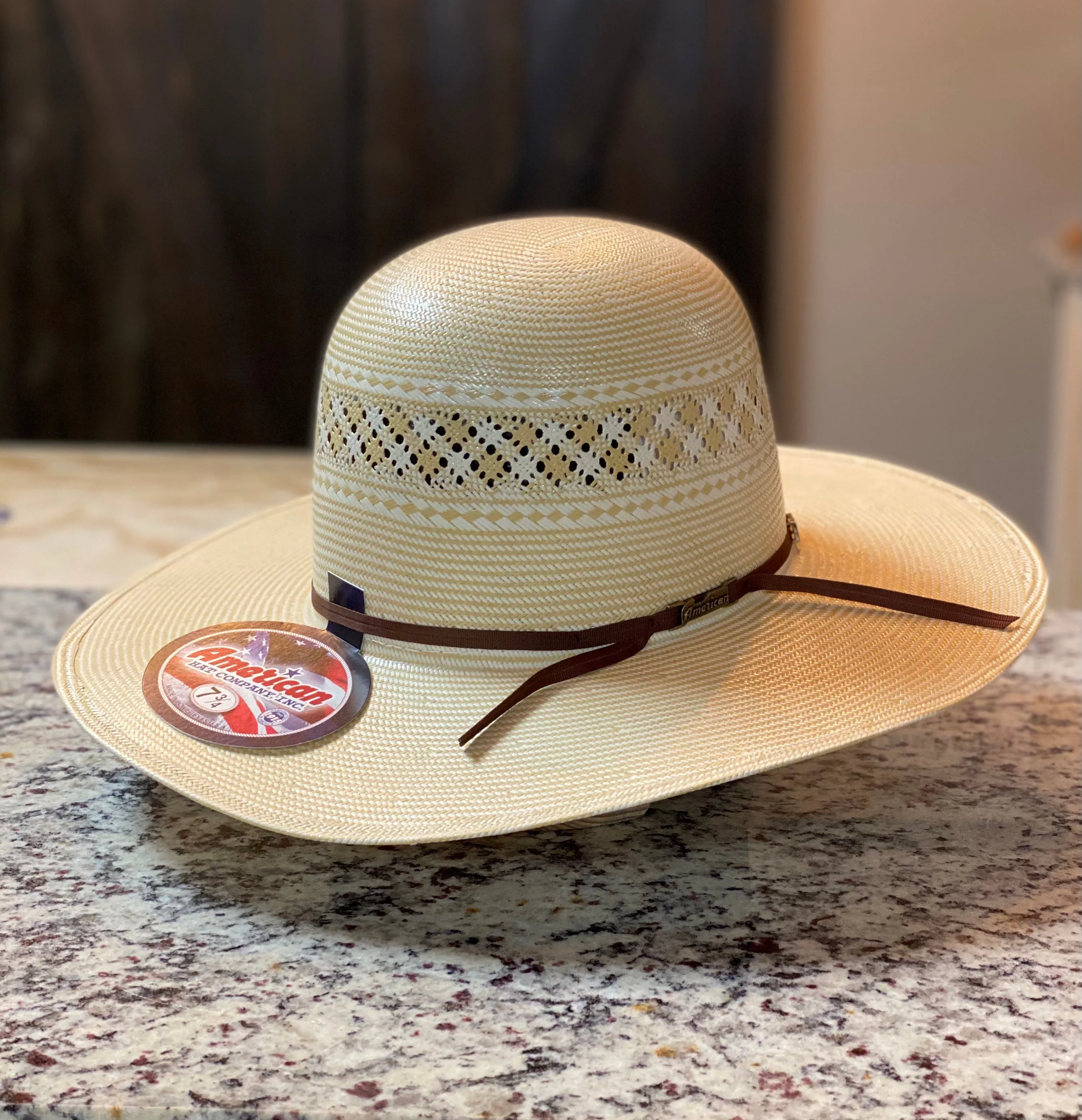 American Hat Company -  Open Crown - 1022 2CCHOC 4 1/4 Brim