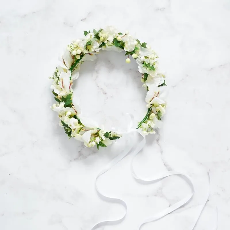 Angelic Corsage and Flower Crown Set