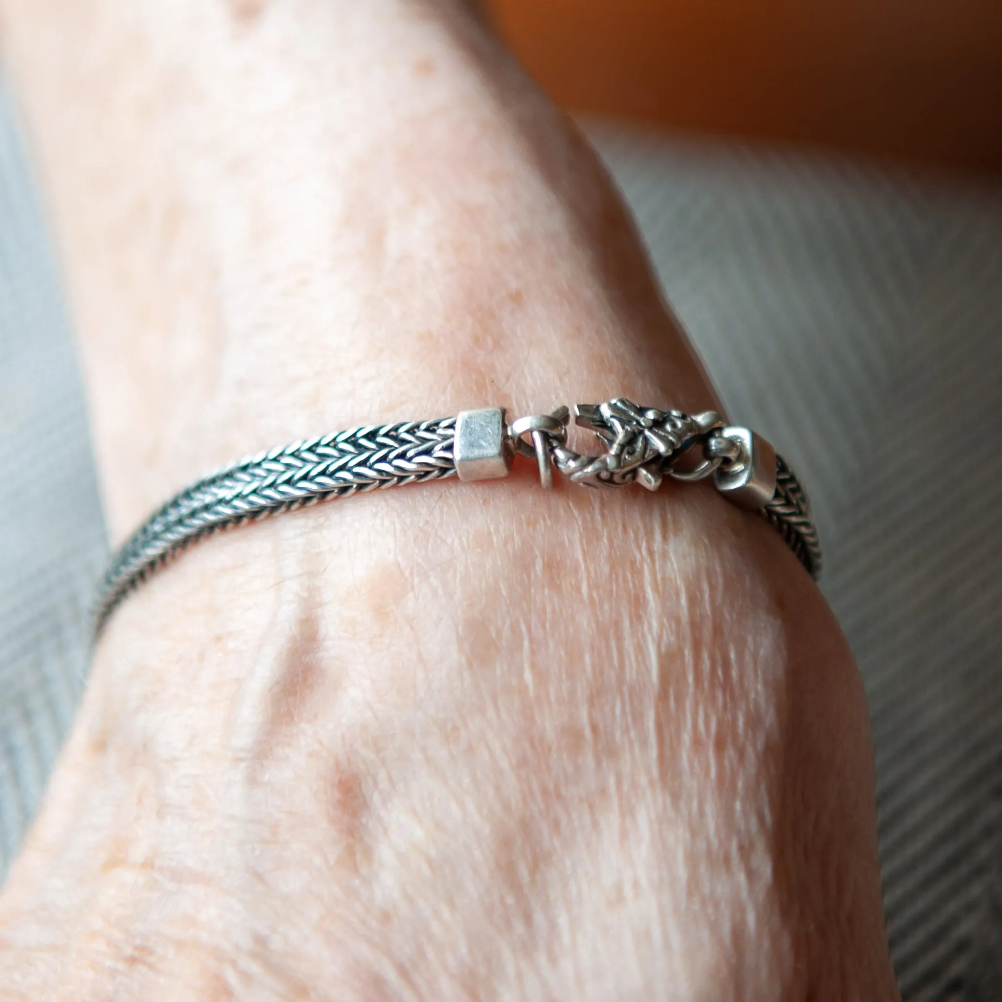 Balinese Dragonfly Sterling Silver Bracelet