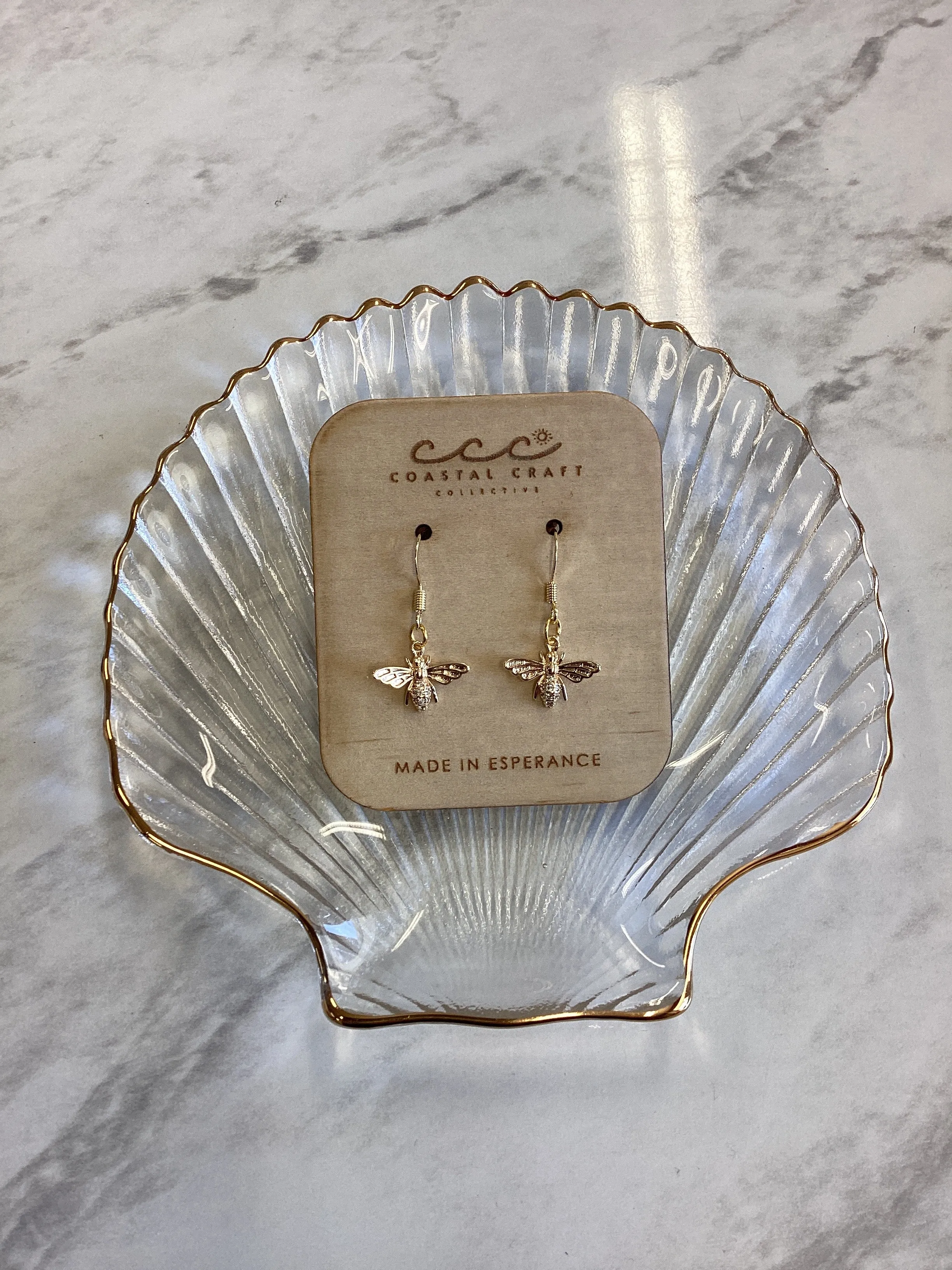 Bee Drop Earring