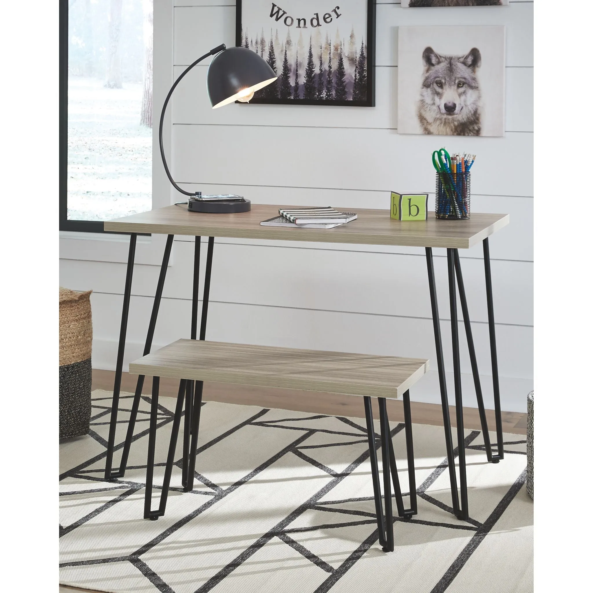 Blariden Desk w/Bench