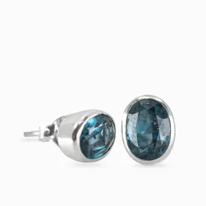 Blue Kyanite Stud Earrings