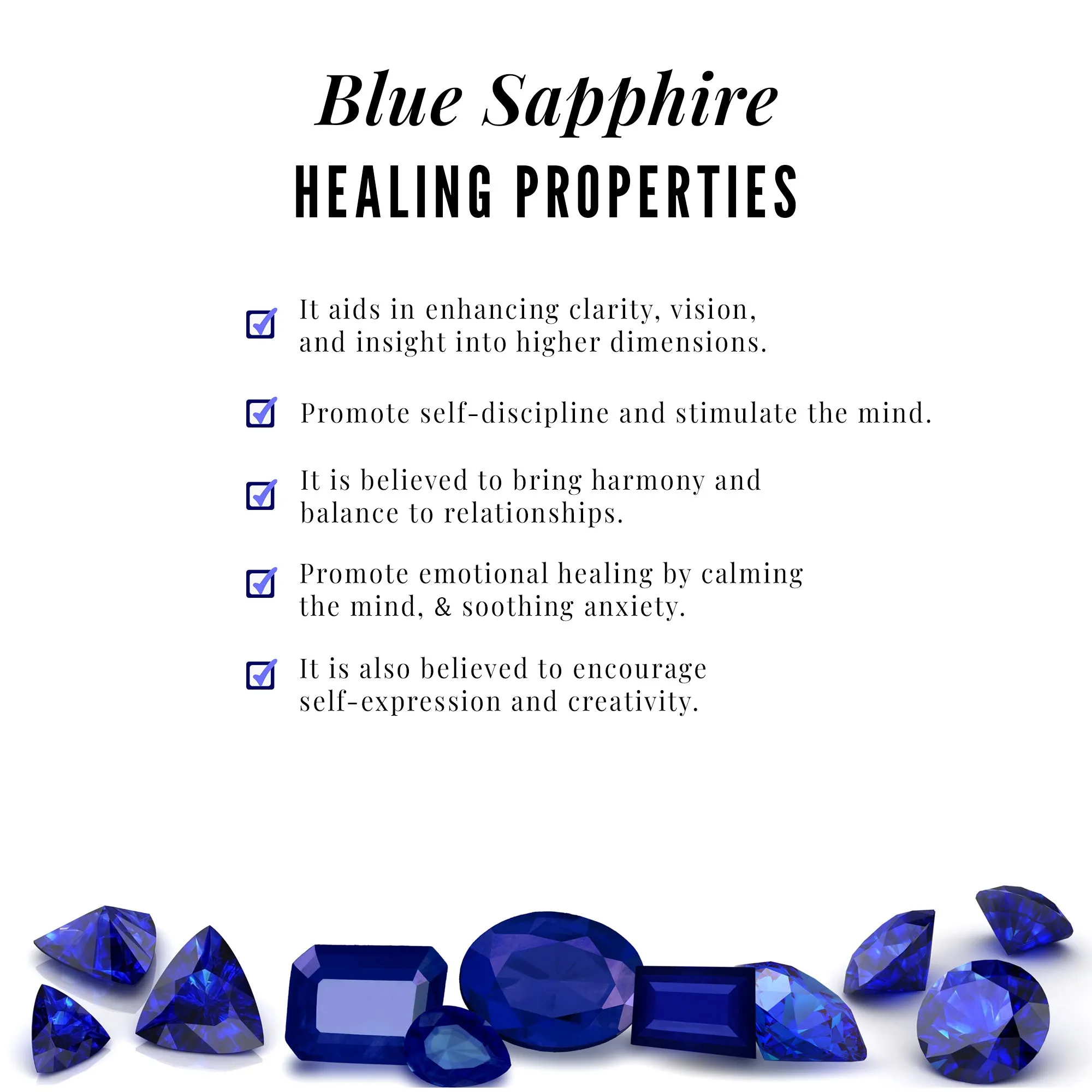 Blue Sapphire and Moissanite Curved Crawler Earring