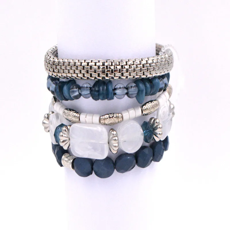 Bracelet Acrylic Bracelet Glazed Stone Color Bracelet