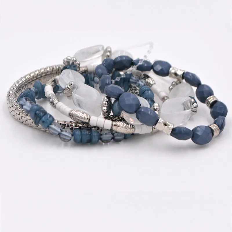 Bracelet Acrylic Bracelet Glazed Stone Color Bracelet