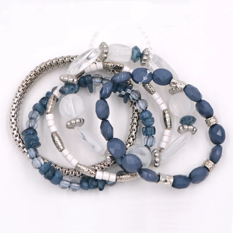 Bracelet Acrylic Bracelet Glazed Stone Color Bracelet