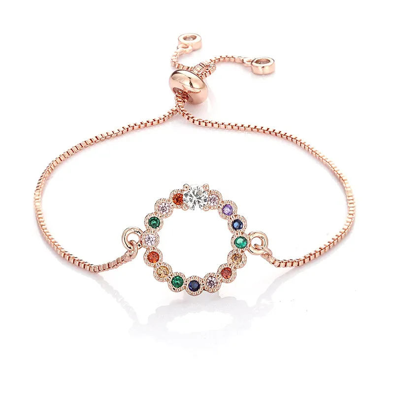 Brass Brass Micropaved Zircon Bracelet Full Of Diamonds