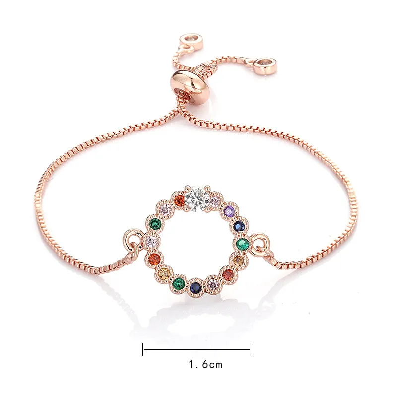 Brass Brass Micropaved Zircon Bracelet Full Of Diamonds
