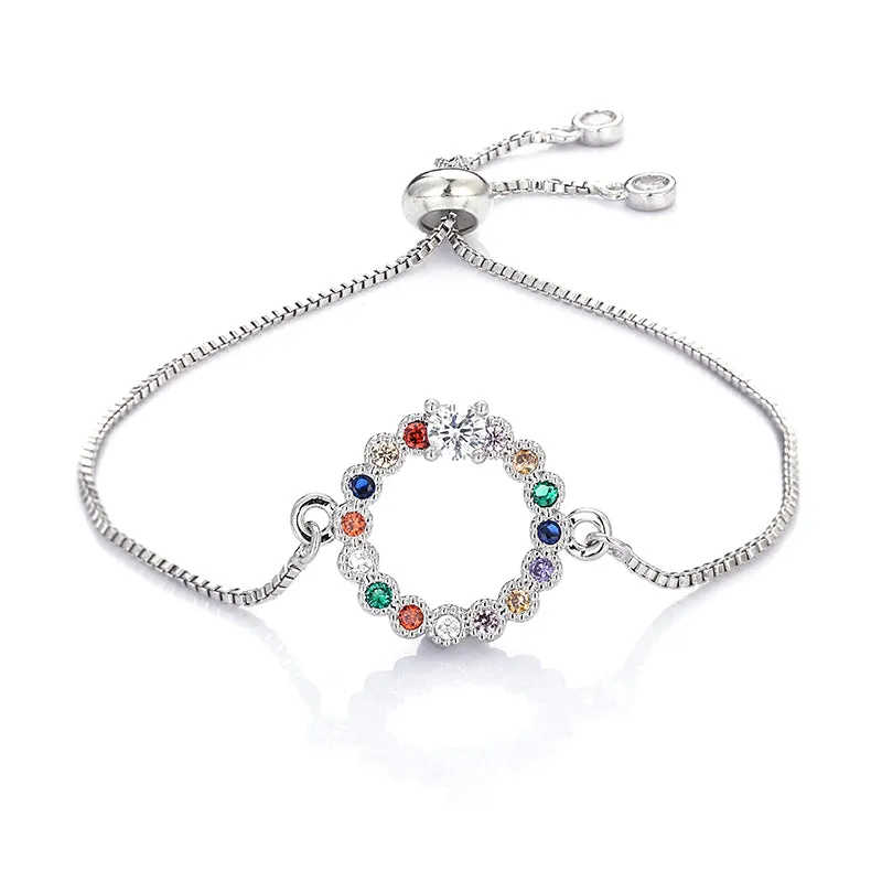 Brass Brass Micropaved Zircon Bracelet Full Of Diamonds