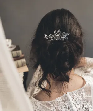 Bridal hair comb silver or gold