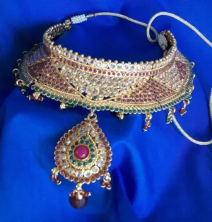 Bridal Set 976 Polki Indian Bridal Ethnic Jewelry Necklace Set