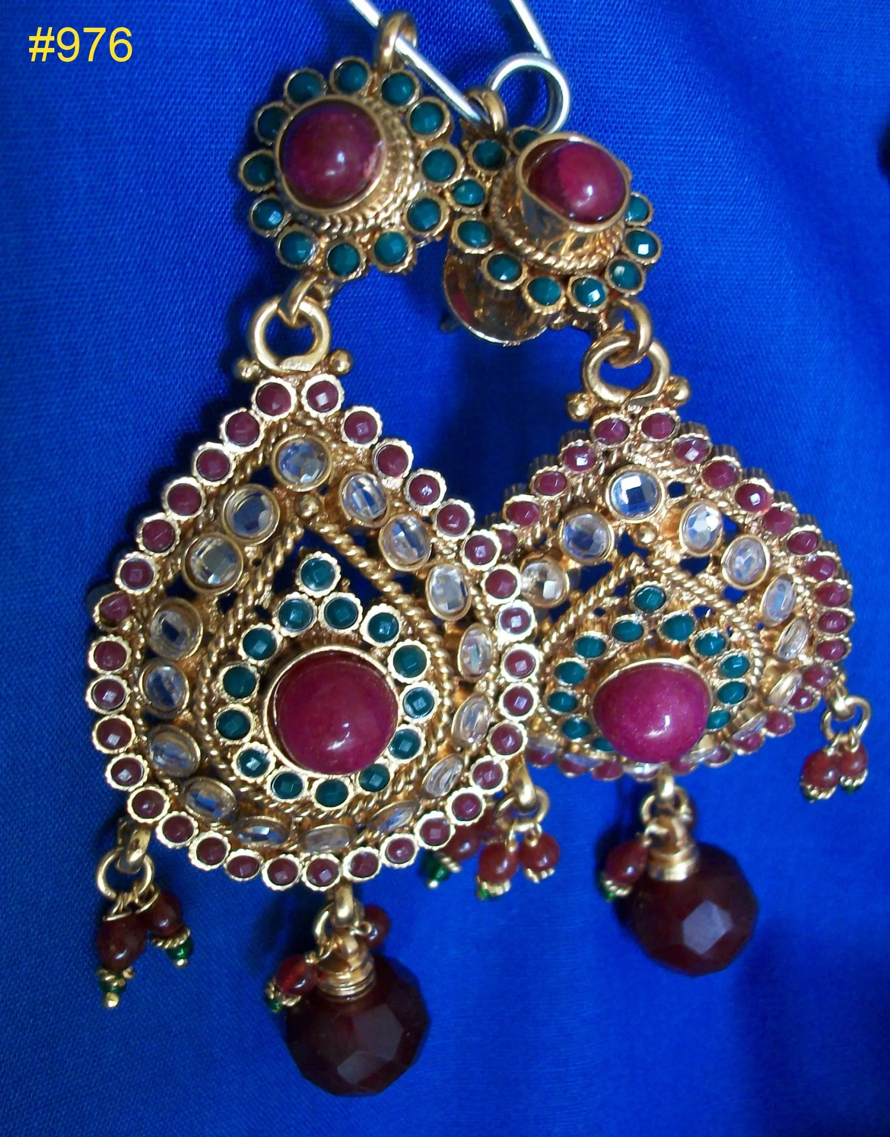 Bridal Set 976 Polki Indian Bridal Ethnic Jewelry Necklace Set