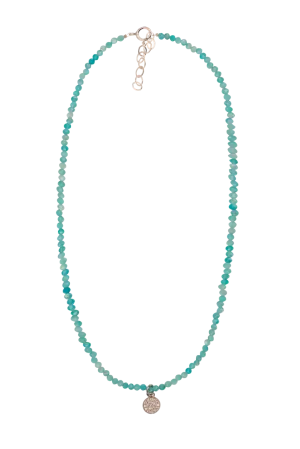 Brown Eyed Girl Amazonite Beaded Necklace