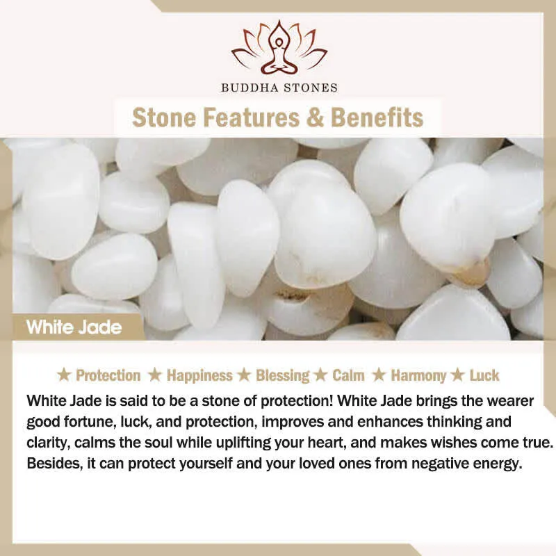 Buddha Stones 925 Sterling Silver Hetian White Jade Ebony Wood Protection Hairpin