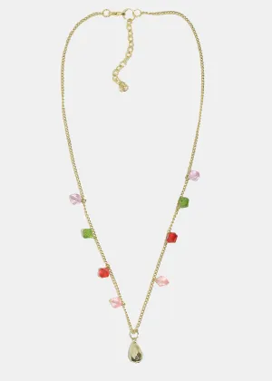 Christmas Stone Gold Necklace