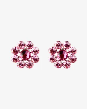 CRYSTAL FLOWER EARRINGS