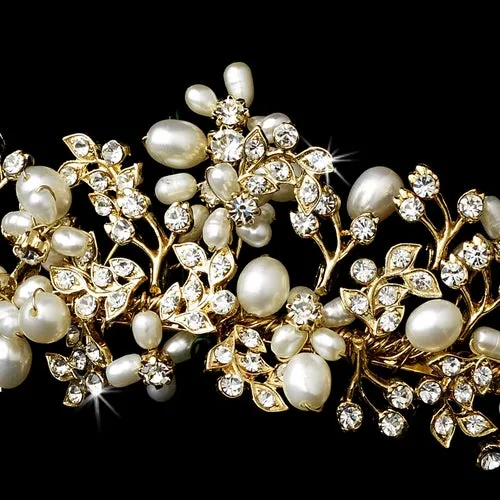 Crystal Freshwater Pearl Bridal Tiara
