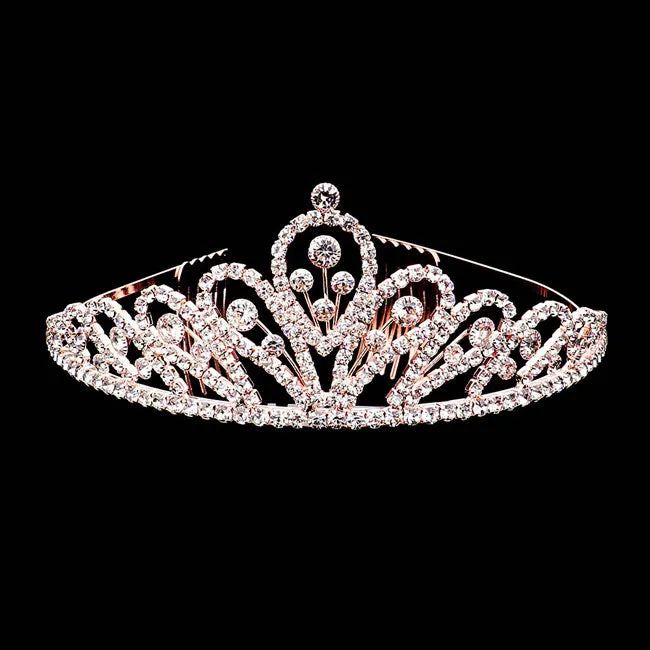Crystal Rhinestone Pave Pageant Queen Tiara