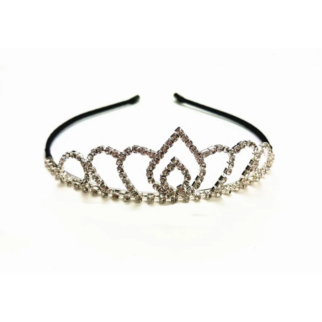 Crystal Tiara headband Black