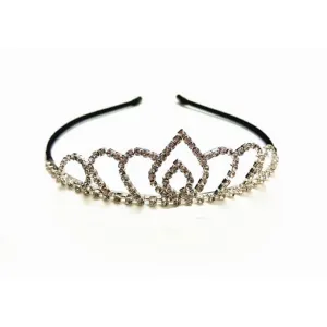 Crystal Tiara headband Black