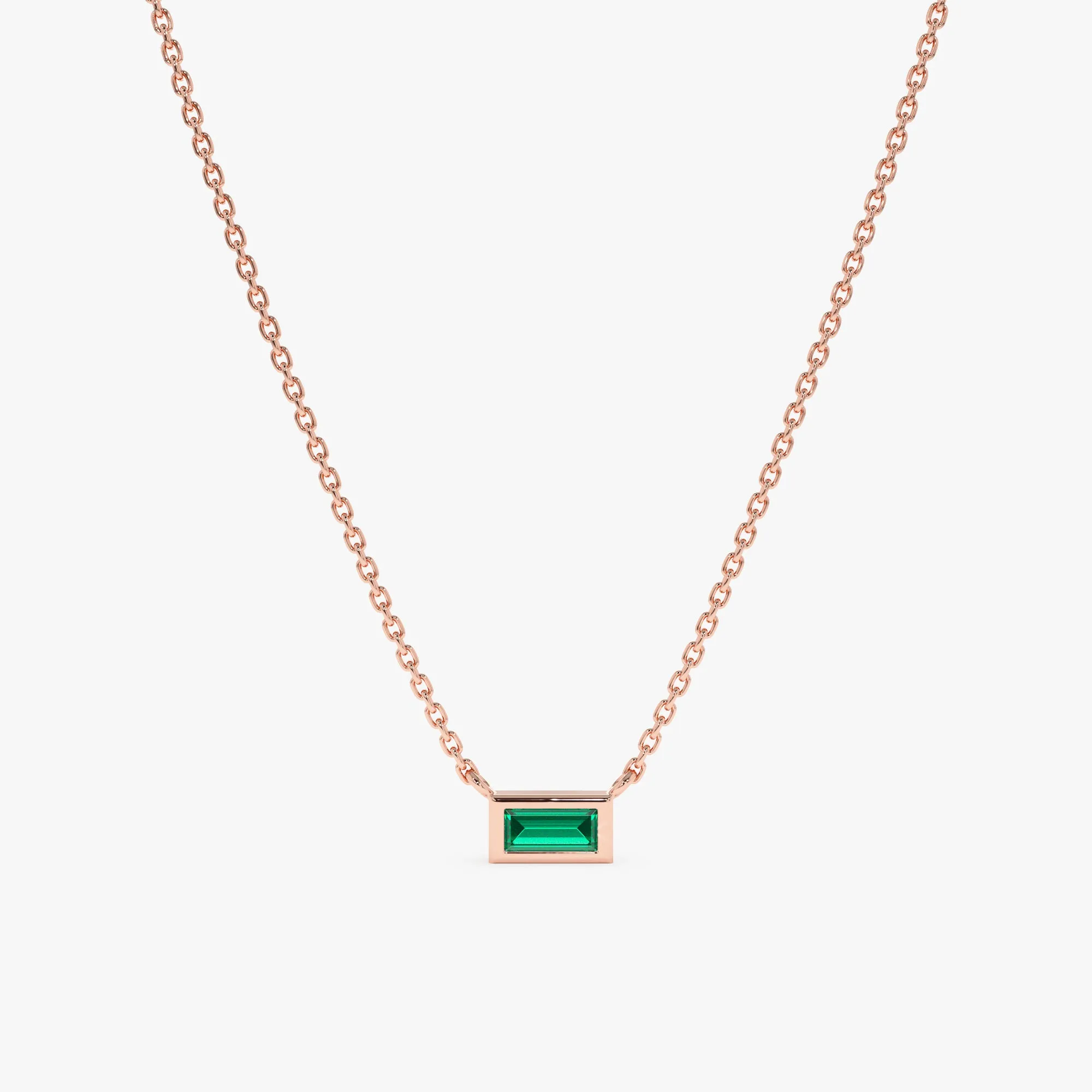 Dainty Emerald Necklace, Teresa