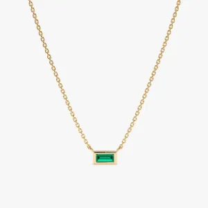 Dainty Emerald Necklace, Teresa
