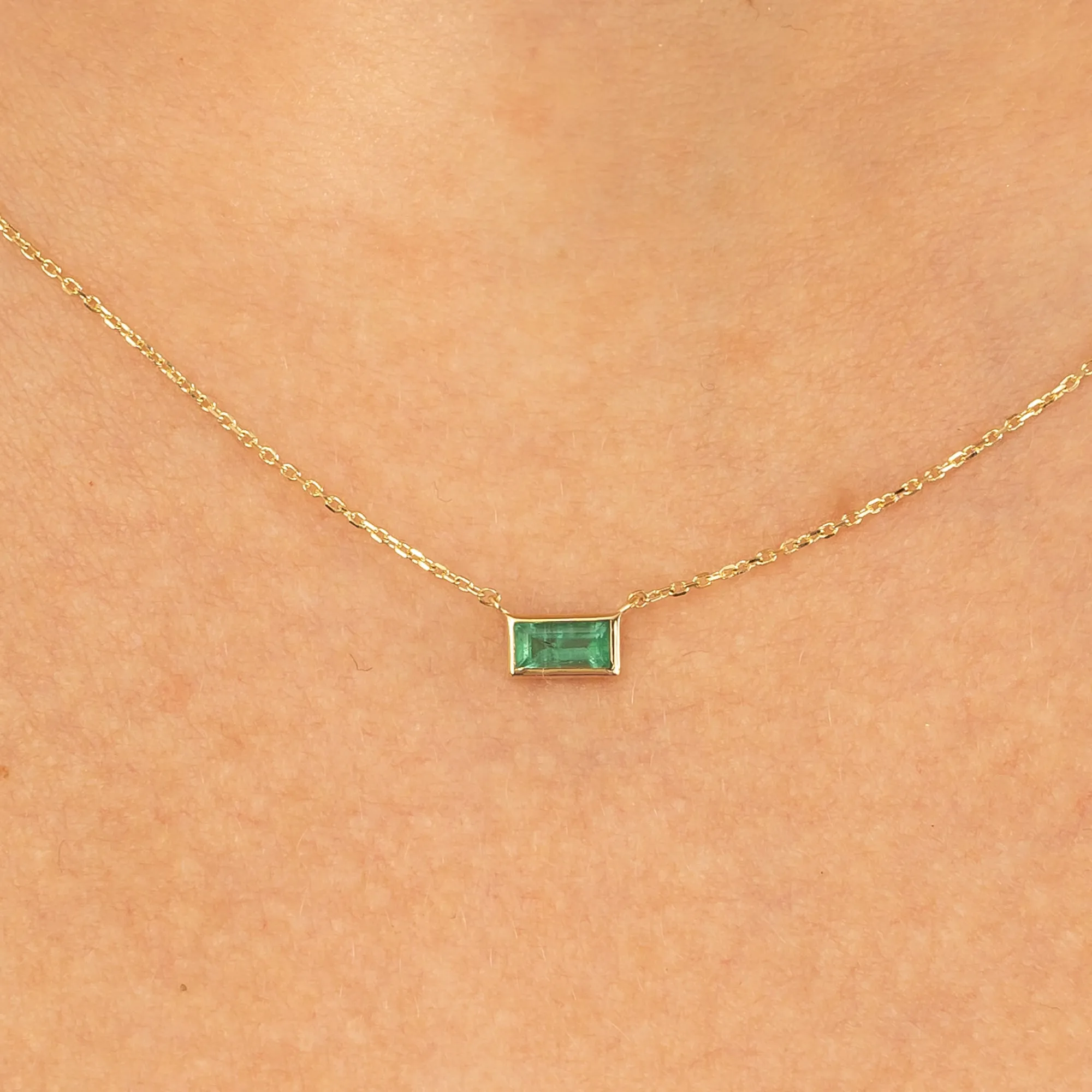 Dainty Emerald Necklace, Teresa