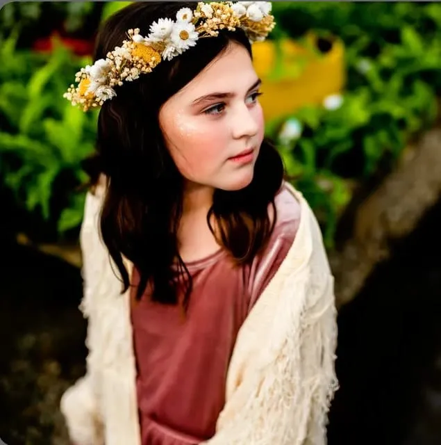 Daisies and Wildflowers Dried Flower Crown / Bridal Crown / Wedding Flower Crown